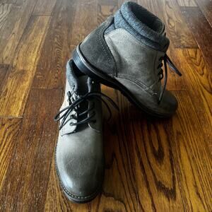 Crevo Geoff CV Boots Mens 9 Gray Leather Chukka Ankle 1423-020 Made in India